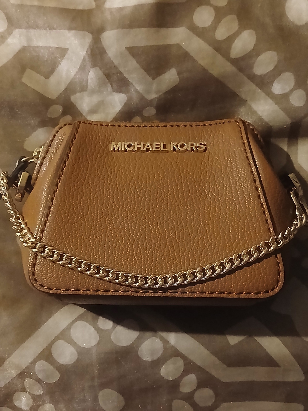 MICHAEL KORS Brown Leather Mini Bag/coin Purse
